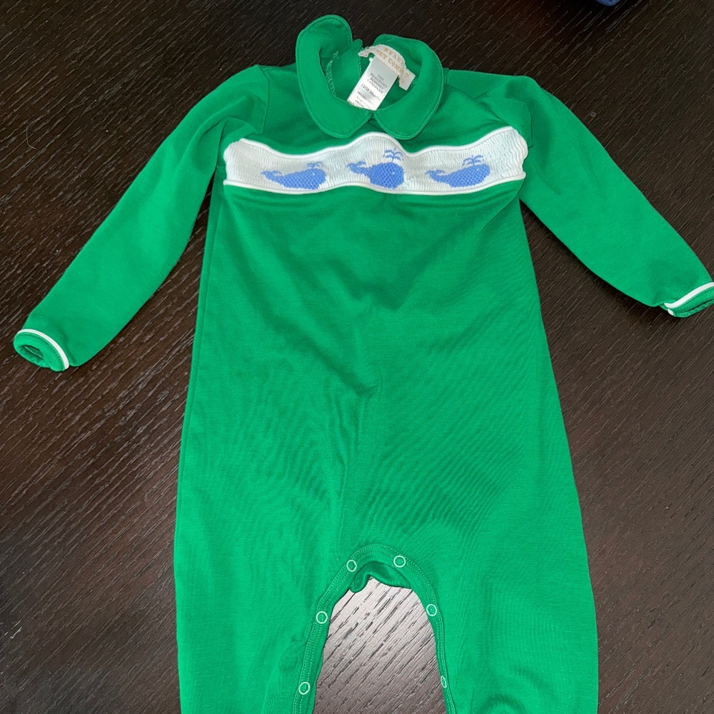 Beaufort Bonnet Rigsby Smocked Whale Romper